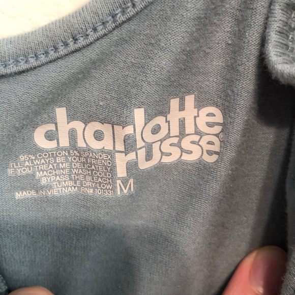 Charlotte Russe Teal Blue Romper Tank; Size M. - Picture 2 of 4